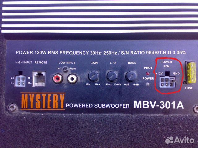 mystery mbv-301a схема подключения