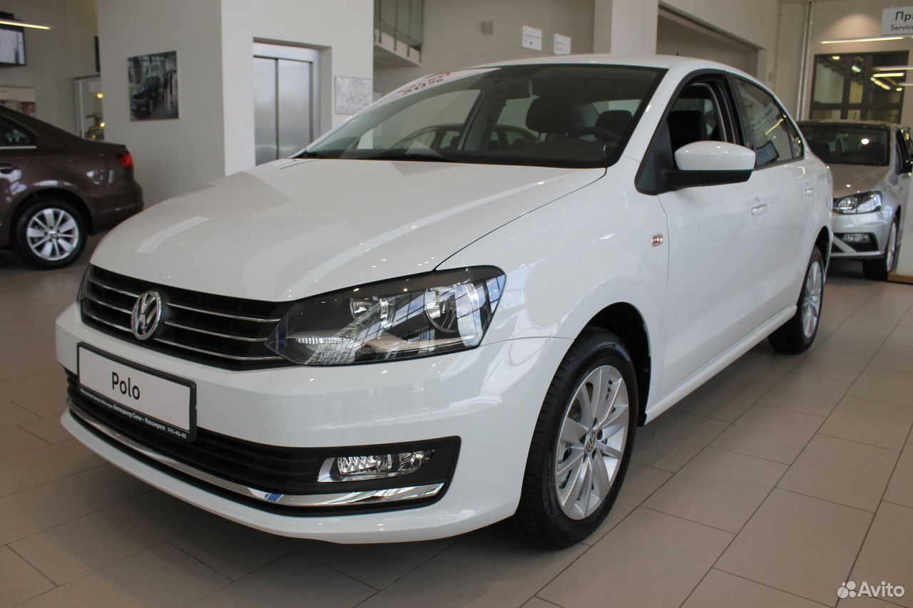 Volkswagen Polo 2018 sedan белый