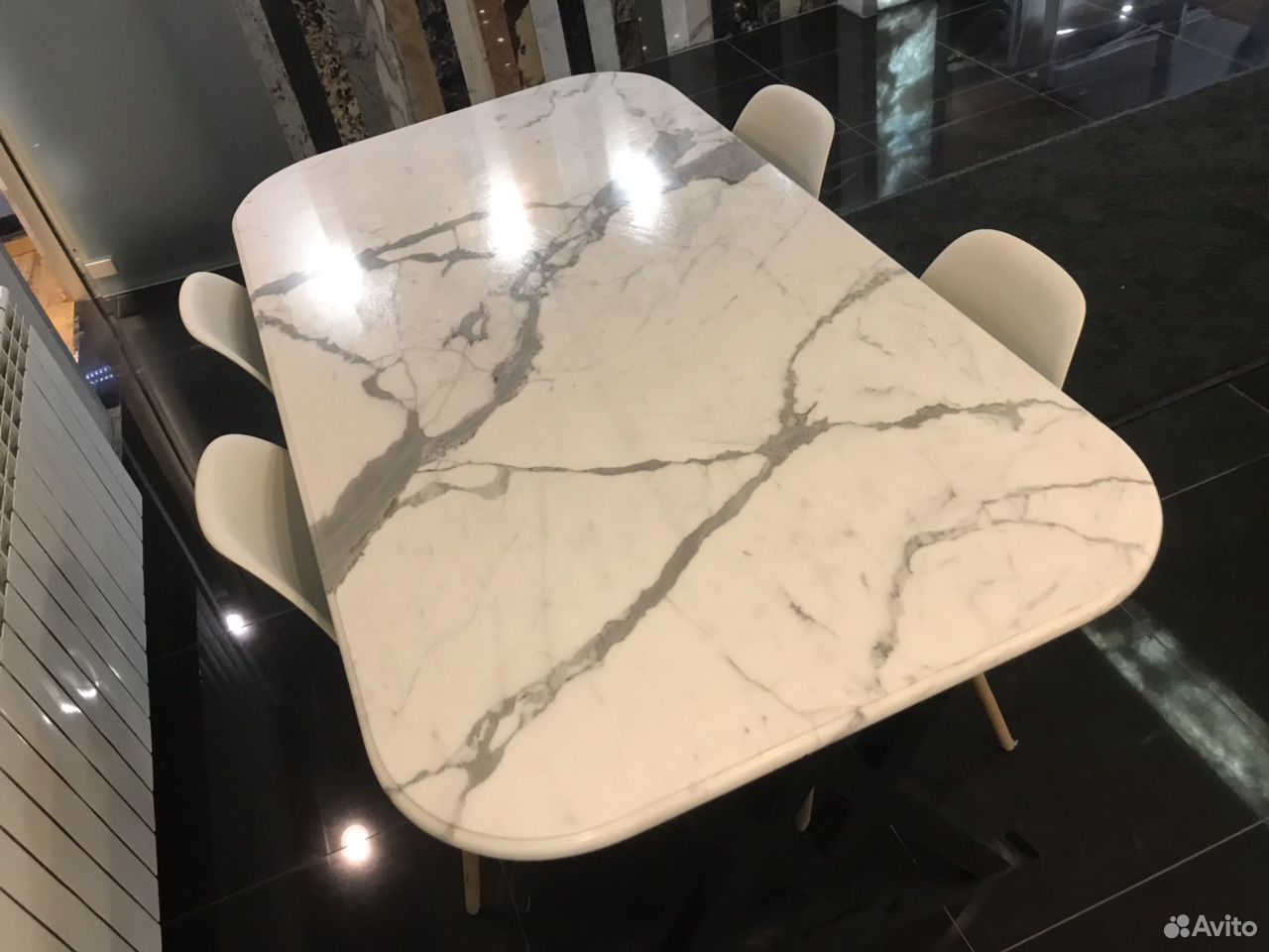 стол обеденный керамика под мрамор