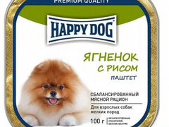Happy Dog Ягненок/Рис 100г корм для собак паштет