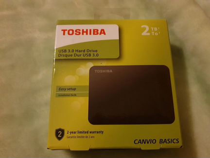 Toshiba Canvio Basics 2TB, Black (hdtb420EK3AA)