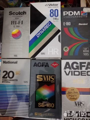 Видеокассеты Япония FRG Betamax VHS S-VHS