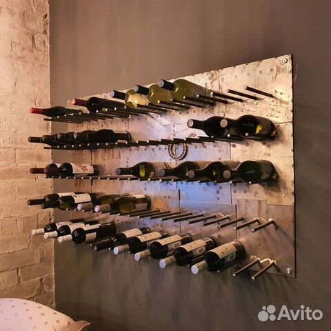 Держатель для бутылок (металлический на стену)