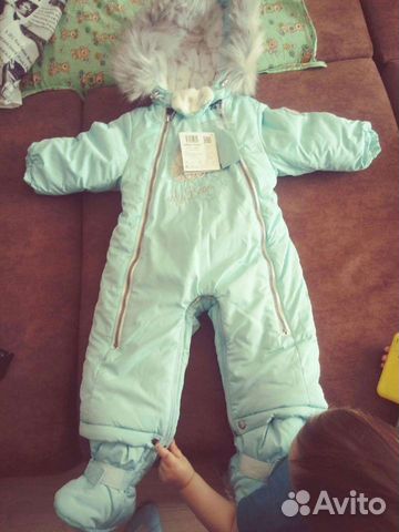 Зимний комбинезон новый 80 размер