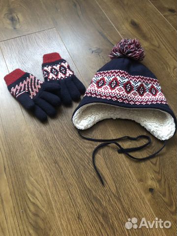 Комплект шапка и перчатки для мальчика