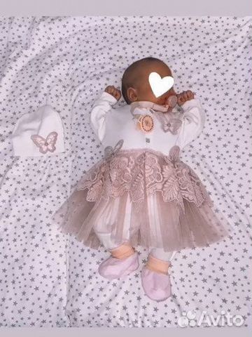 Костюмчик на выписку для девочки