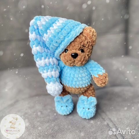 Вязаные игрушки мишки