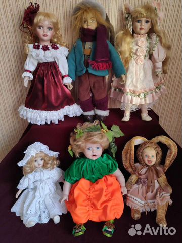 Куклы фарфоровые коллекционные