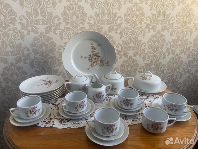 Сервиз чайный,гдр, винтаж, Каhla