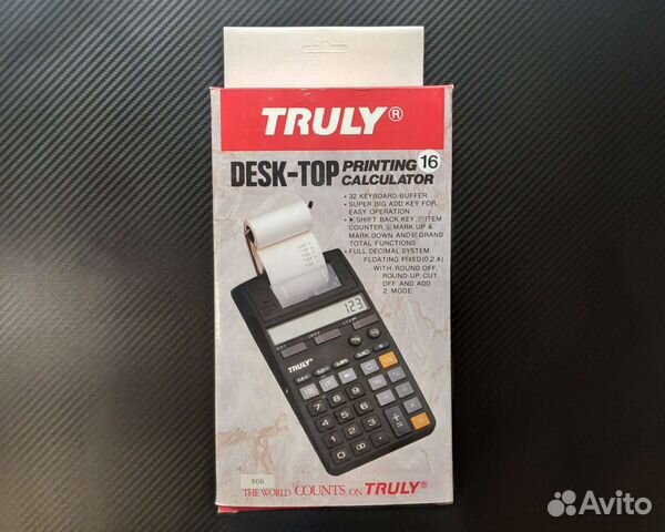 Калькулятор с печатающим устройством truly