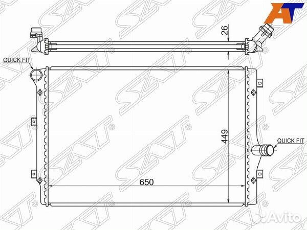 Радиатор skoda superb