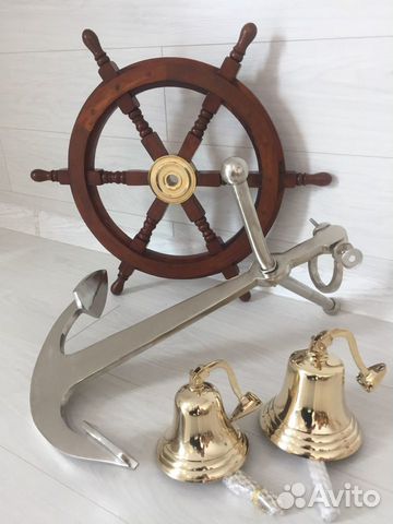 Якоря Штурвалы Рынды Брелки латунные