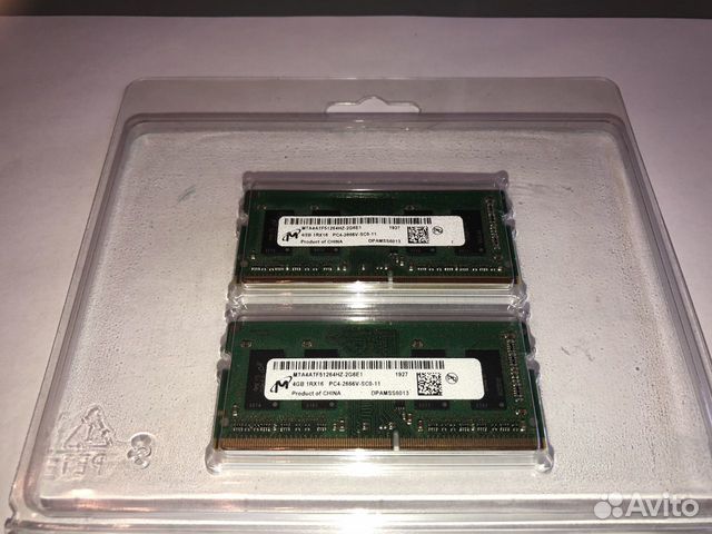 Оперативна память 4*2 gb (8gb) ddr4 для ноутбука
