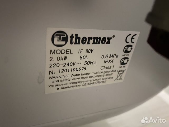 Водонагреватель Thermex 80 литров