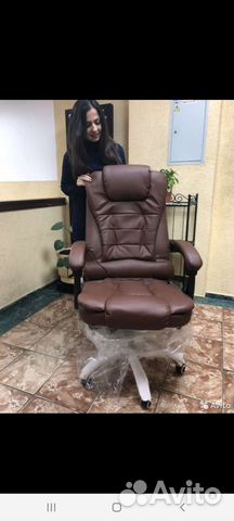 Кресло руководителя эко кожа новая