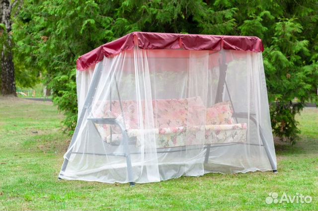 Качели садовые 3х местные труба 45 мм