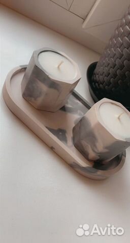 Свечи в гипсе