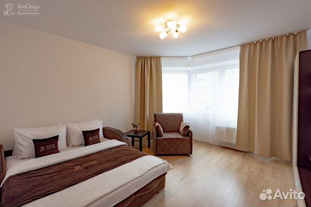 

1-к. квартира, 39 м², 2 кровати