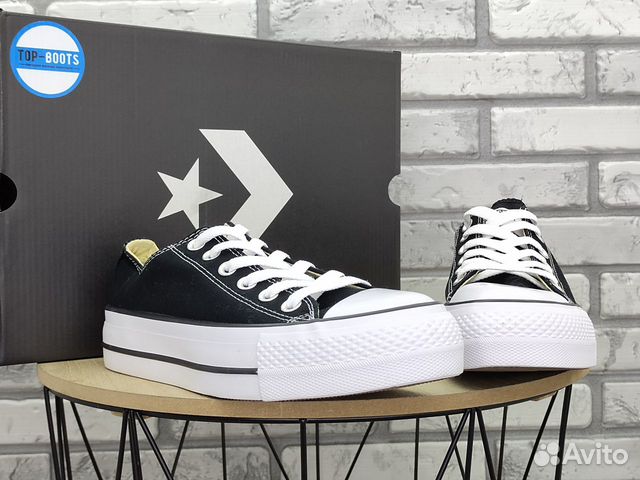 Кроссовки Converse black низкие