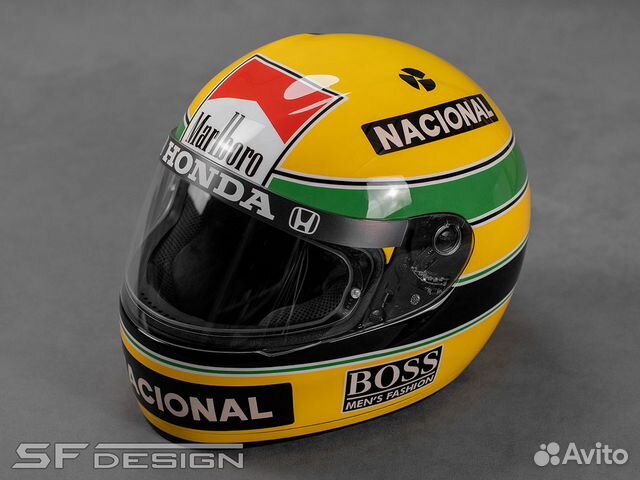 Аэрография для Шлема Ayrton Senna F1 grandprix