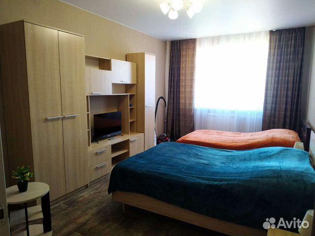 

1-к. квартира, 41 м², 2 кровати