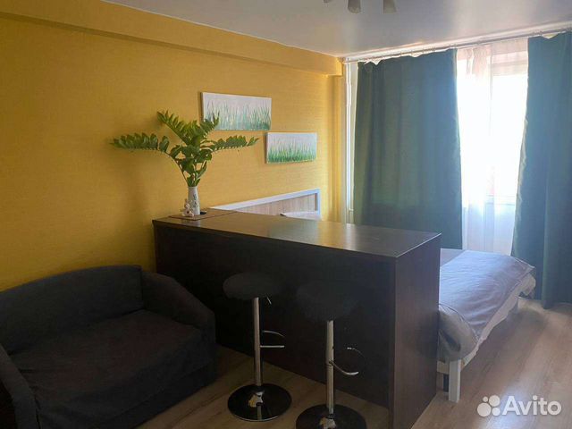 

Квартира-студия, 25 м², 2 кровати