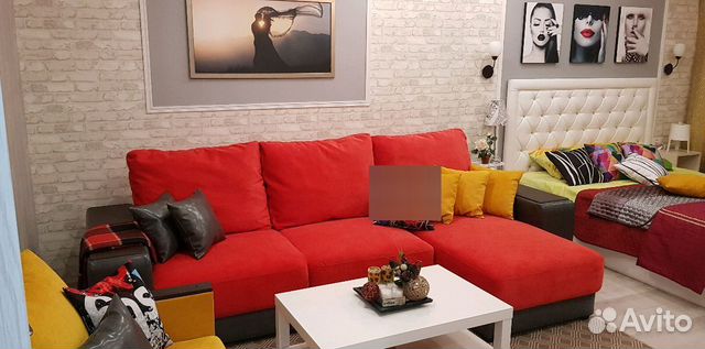

1-к. квартира, 44 м², 2 кровати
