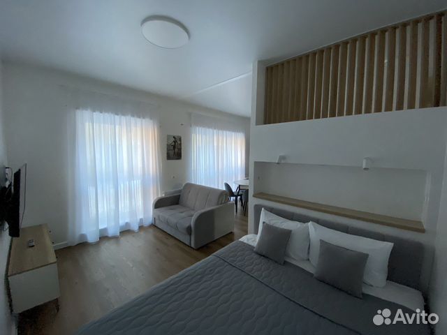 

Квартира-студия, 44 м², 2 кровати