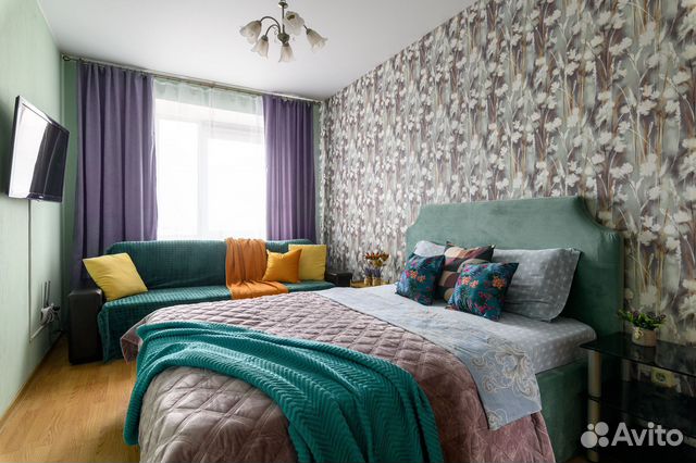 

1-к. квартира, 38 м², 2 кровати