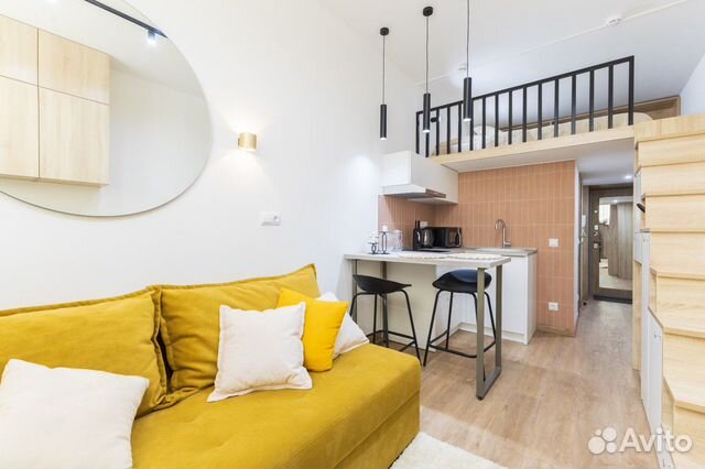 

Квартира-студия, 25 м², 2 кровати