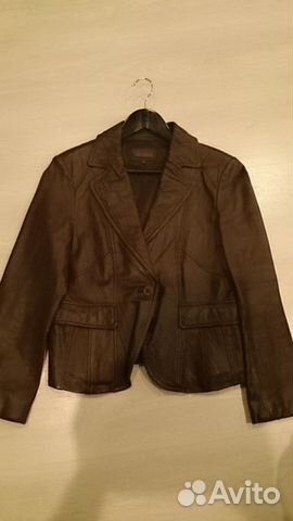 Пиджак кожаный
