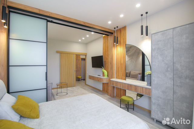 

1-к. квартира, 57 м², 2 кровати