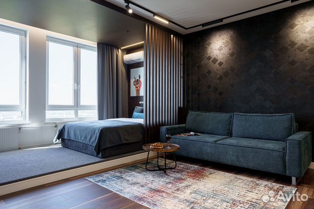 

Квартира-студия, 45 м², 2 кровати