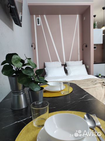 

Квартира-студия, 28 м², 2 кровати