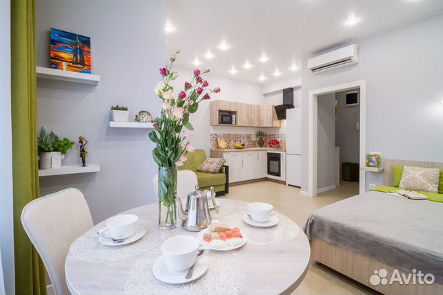 

Квартира-студия, 34 м², 2 кровати