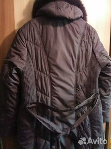 Пальто новое с капюшоном на синтепоне р.50-52