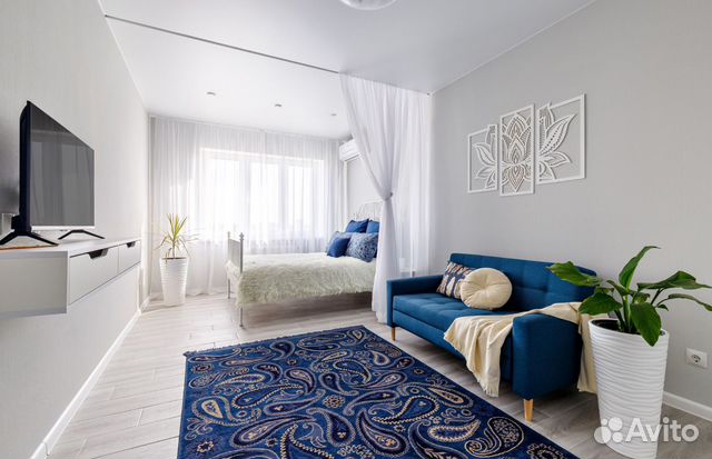 

1-к. квартира, 43 м², 2 кровати