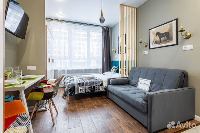 

Квартира-студия, 20 м², 2 кровати
