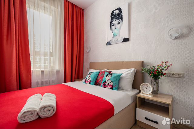 

1-к. квартира, 40 м², 2 кровати