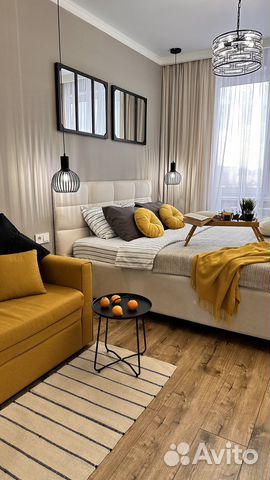 

1-к. квартира, 40 м², 2 кровати