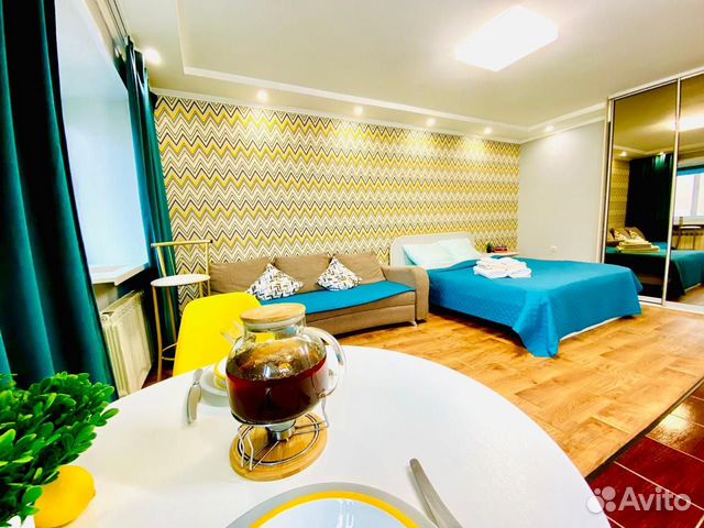 

Квартира-студия, 34 м², 2 кровати