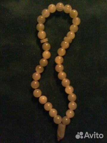 Чётки натуральный камень нефрит новые