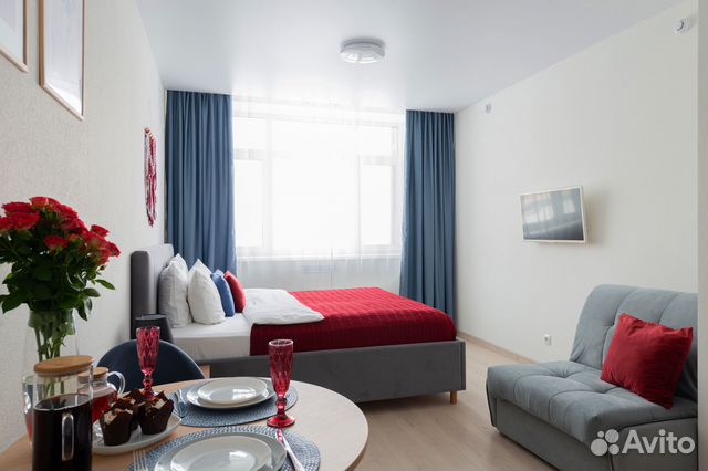 

Квартира-студия, 26 м², 2 кровати
