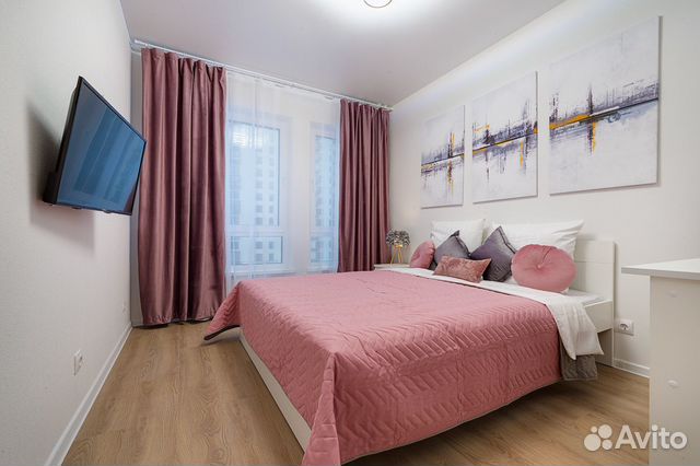 

1-к. квартира, 43 м², 2 кровати