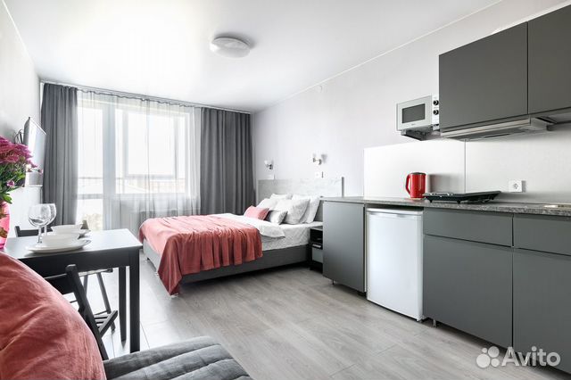 

Квартира-студия, 24 м², 2 кровати
