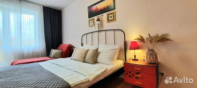 

1-к. квартира, 42 м², 2 кровати