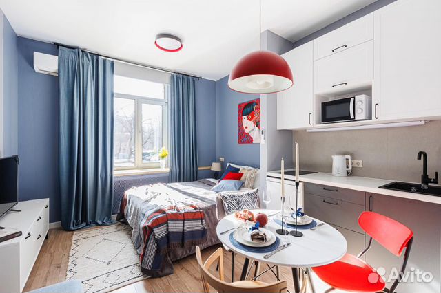 

Квартира-студия, 20 м², 2 кровати