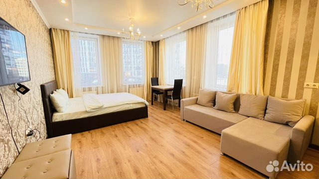 

Квартира-студия, 35 м², 2 кровати