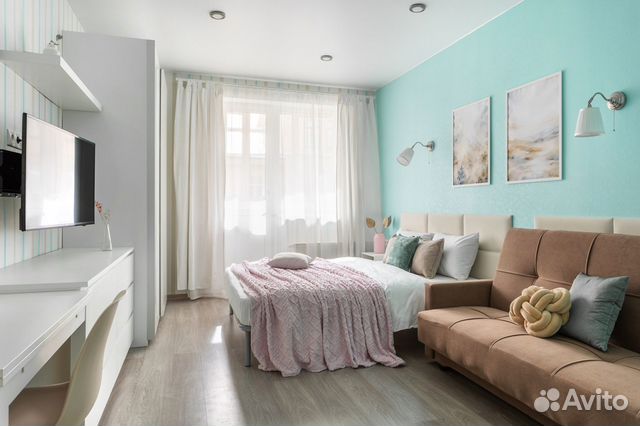 

Квартира-студия, 27 м², 2 кровати