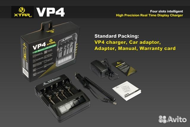 Автоматическое зарядное устройство xtar VP4 Автоматическое зарядное устройство xtar VP4